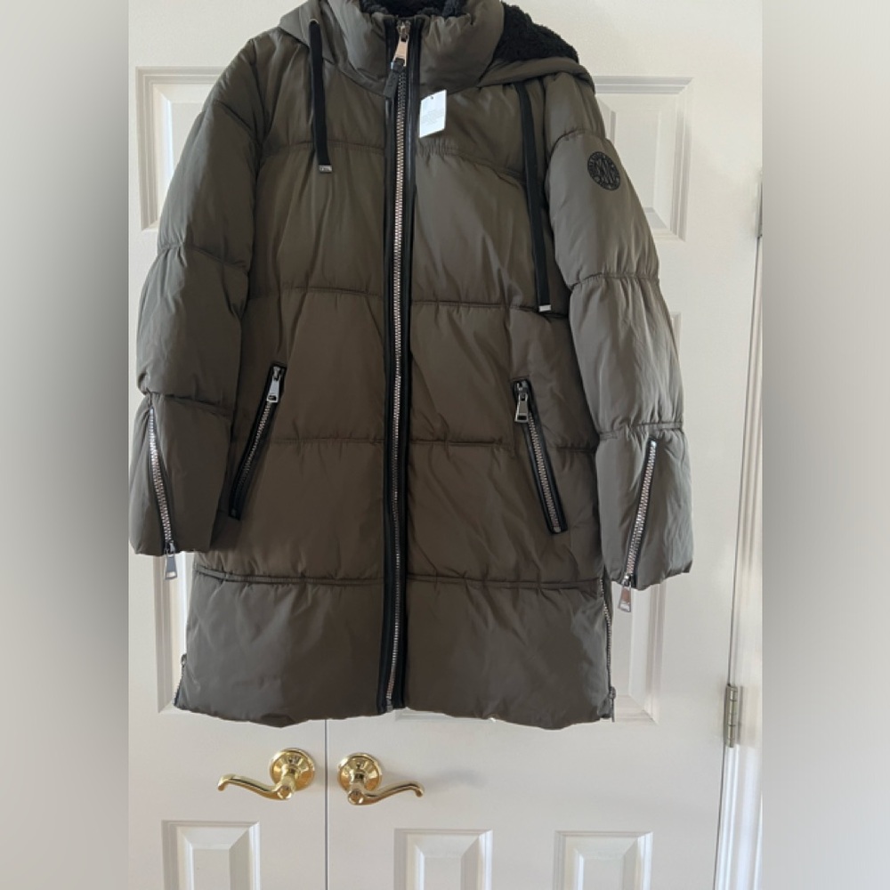 DKNY Hooded Puffer Coat